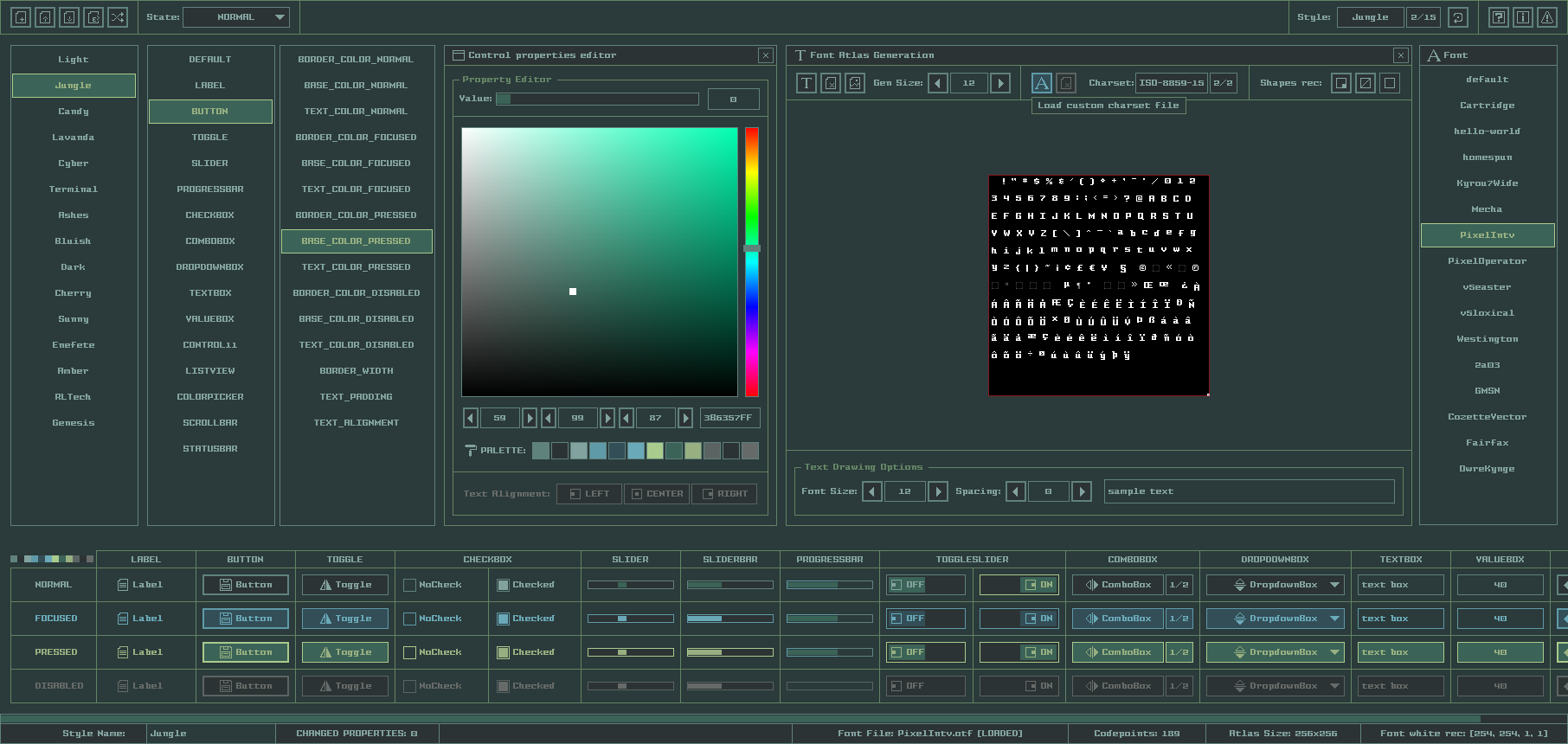 jungle style screen